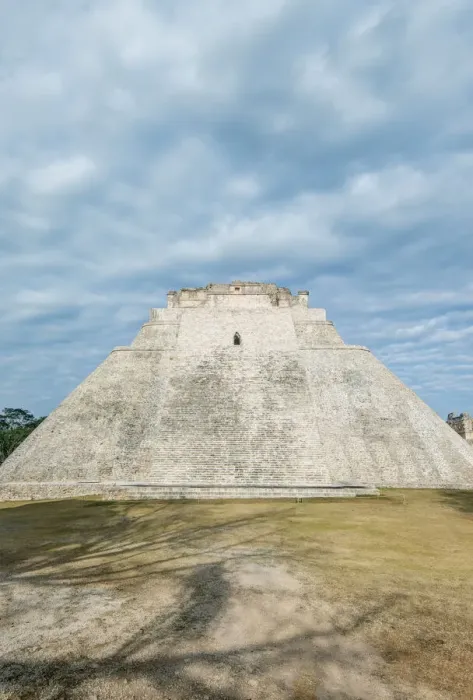 Framed Print : Mexico, Yucatan. Uxmal Ruins, Pyramid of the Magician, believed to be constructed in