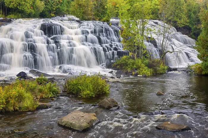 Framed Print : Michigan, Ontonagon County, Bond Falls