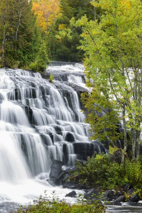 Framed Print : Michigan, Ontonagon County, Bond Falls Framed Print : Michigan, Ontonagon County, Bond Falls