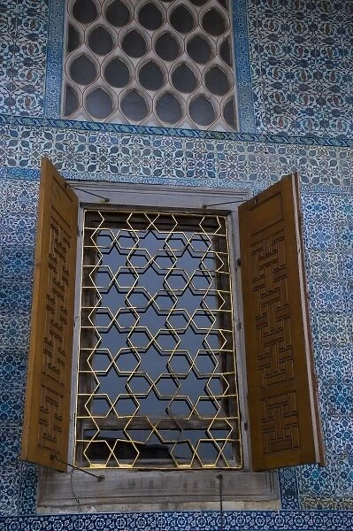 Middle East Turkey and city of Istanbul the Topkapi Palace and the wonderful tile