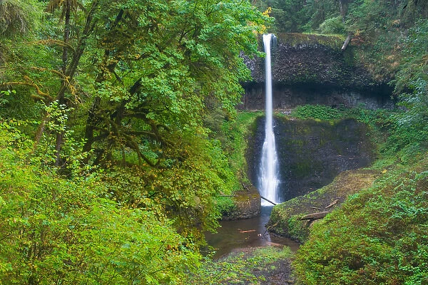 Middle falls Silver Falls State Park east of Salem Oregon