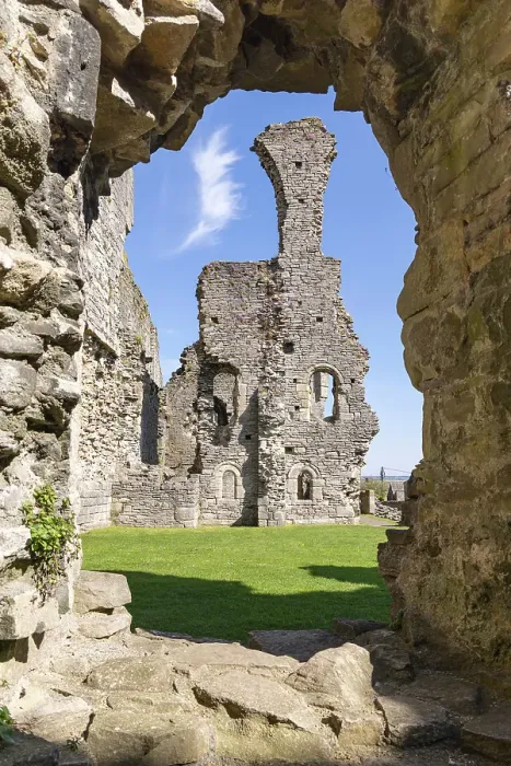 Framed Print : Middleham, Wensleydale, North Yorkshire, England, Great Briton, United Kingdom. April 30, 2022. The ruins of Middleham Castle, childhood home of King Richard III. Editorial Use Only Framed Print : Middleham, Wensleydale, North Yorkshire, England, Great Briton, United Kingdom. April 30, 2022. The ruins of Middleham Castle, childhood home of King Richard III. Editorial Use Only