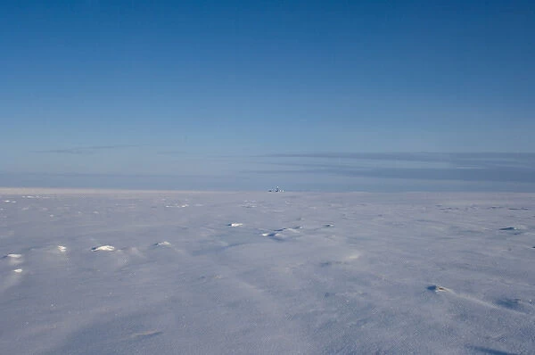 military dew line site along the Arctic coast, west of Herschel Island, Yukon, Canada