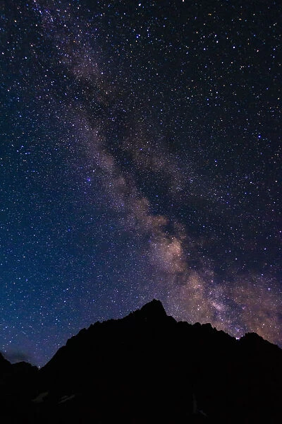 The Milky Way over the Palisades, John Muir Wilderness, Sierra Nevada Mountains