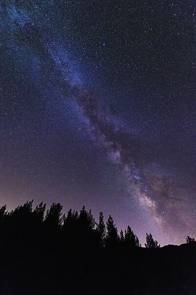 The Milky Way over Rose Valley, Los Padres National Forest, California USA