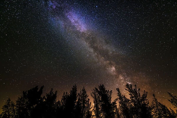 The Milky Way over Rose Valley, Los Padres National Forest, California, USA