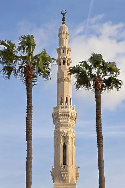 Minaret of mosque, Alexandria, Egypt
