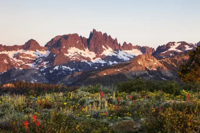 Framed Print : Minarets of Sierra Nevada Mountains at Sunrise from Minaret Vista Framed Print : Minarets of Sierra Nevada Mountains at Sunrise from Minaret Vista