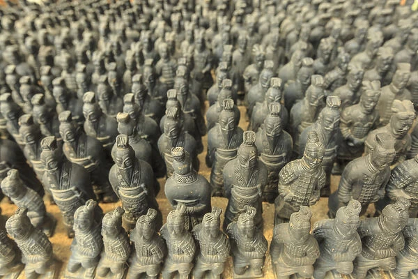 miniature warriors, Terra-Cotta Warriors Factory, Xi an, China