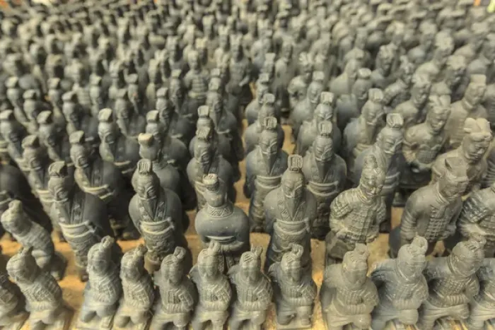 Framed Print : miniature warriors, Terra-Cotta Warriors Factory, Xi an, China Framed Print : miniature warriors, Terra-Cotta Warriors Factory, Xi an, China