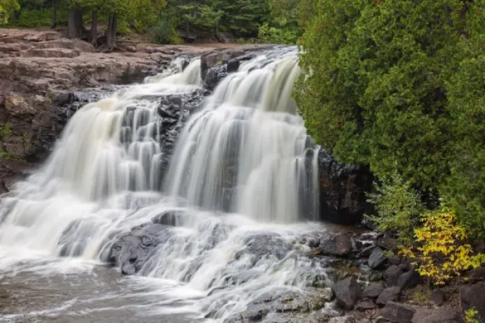 Framed Print : Minnesota, Gooseberry Falls State Park, Upper Falls