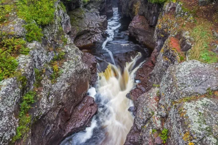 Framed Print : Minnesota, Temperance River State Park, Temperance River, gorge and waterfall Framed Print : Minnesota, Temperance River State Park, Temperance River, gorge and waterfall