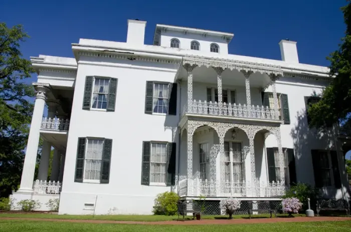 Framed Print : Mississippi, Natchez. Spring Pilgrimage, historic Stanton Hall circa 1857 Framed Print : Mississippi, Natchez. Spring Pilgrimage, historic Stanton Hall circa 1857