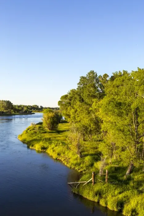 Framed Print : The Missouri River in late evening light at Cascade, Montana, USA Framed Print : The Missouri River in late evening light at Cascade, Montana, USA