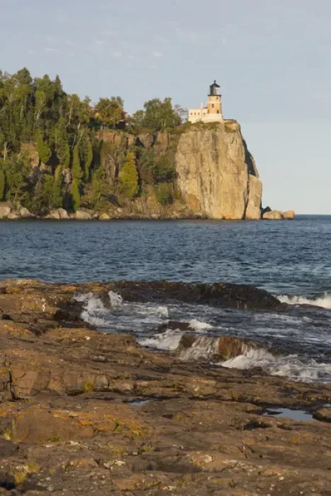 Framed Print : MN, Lake Superior North Shore, Split Rock Lighthouse; 1910 Framed Print : MN, Lake Superior North Shore, Split Rock Lighthouse; 1910