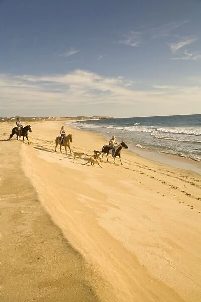 model released Horseback Riders, Rancho Carisuva near Cabo San Lucas (20km) on Pacific North Shore