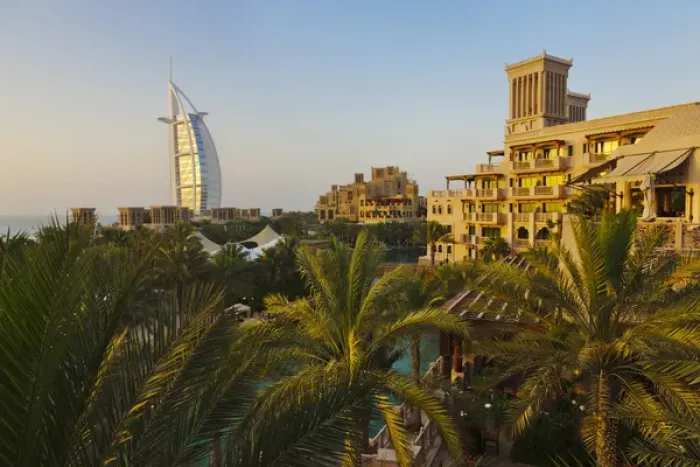 Framed Print : Modern Burj Al Arab Hotel and traditional wind house, Dubai, United Arab Emirates Framed Print : Modern Burj Al Arab Hotel and traditional wind house, Dubai, United Arab Emirates