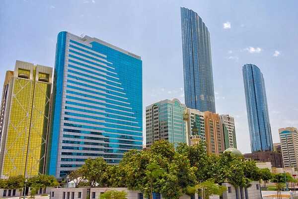 Modern high-rise in downtown, Abu Dhabi, United Arab Emirates
