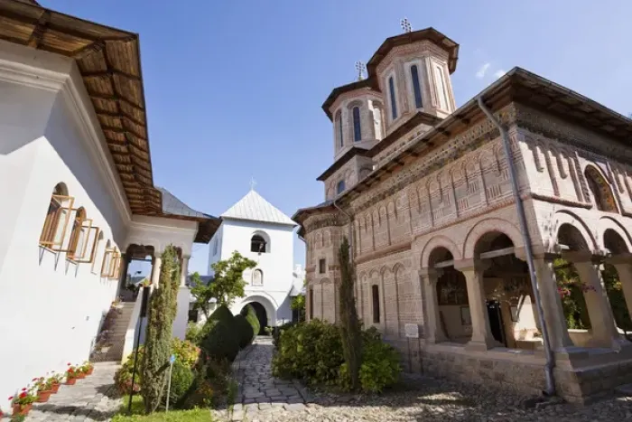 Framed Print : Monastery Manastirea dintr-un Lemn, a garden monastery in Wallachia, founded around 1660 Framed Print : Monastery Manastirea dintr-un Lemn, a garden monastery in Wallachia, founded around 1660