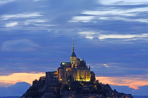 Mont St. Michel, Dusk, Normandy, France