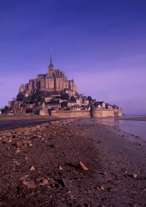 Framed Print : Mont St. Michel Fortress, Normandy, France