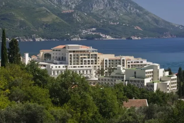 Framed Print : Montenegro, Becici. Becici Resort Hotels  /  Daytime