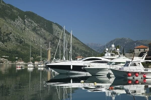 Montenegro, Kotor. Bay of Kotor  /  Southern Europes Deepest Fjord  /  Yacht Marina