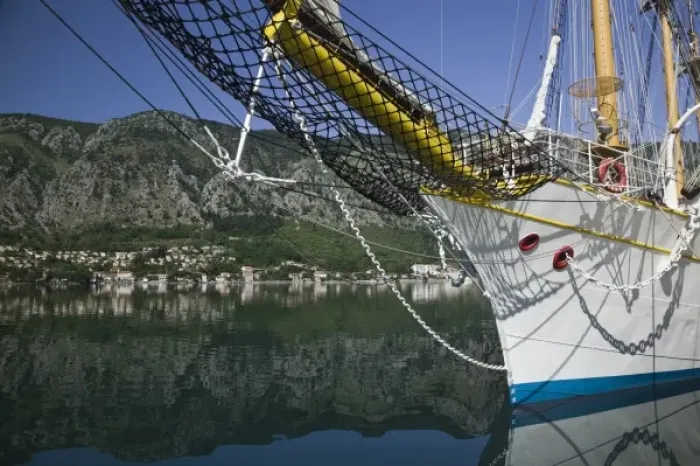 Framed Print : Montenegro, Kotor. Bay of Kotor / Southern Europes Deepest Fjord / Sailing Ship Framed Print : Montenegro, Kotor. Bay of Kotor / Southern Europes Deepest Fjord / Sailing Ship