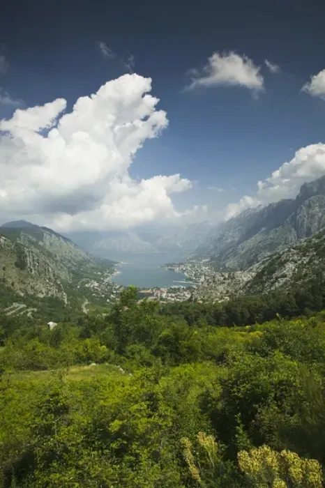 Framed Print : MONTENEGRO, Kotor. Southern Europes Deepest Fjord, Aerial View Framed Print : MONTENEGRO, Kotor. Southern Europes Deepest Fjord, Aerial View
