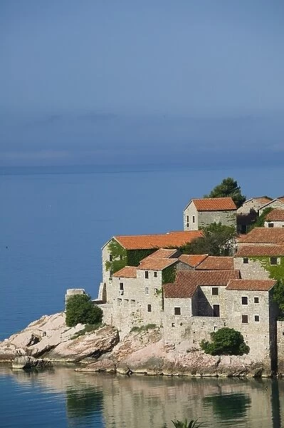 Montenegro, Sveti Stefan. Coastal Montenegran Resort Island
