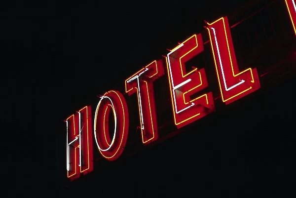 Montevideo, Uruguay, Neon hotel sign