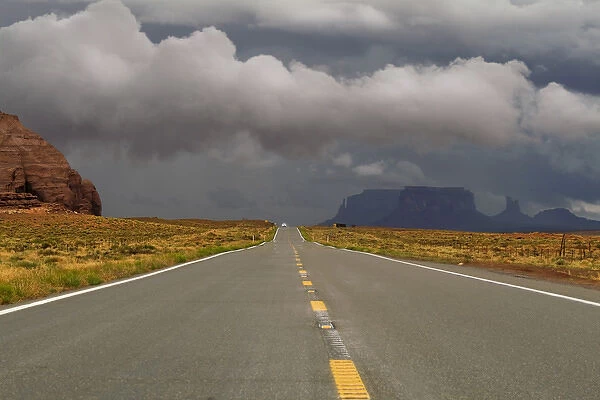 Monument Valley, Utah, United States. Main road to the park