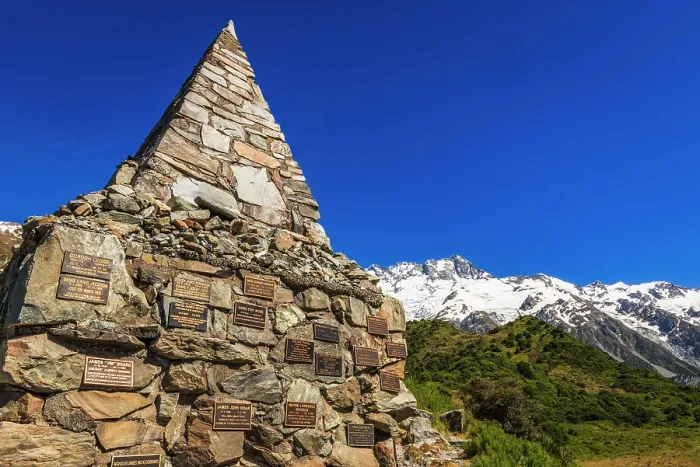 Framed Print : Monument to those who died in the park, Aoraki Mount Cook National Park, South Island, New Zealand Framed Print : Monument to those who died in the park, Aoraki Mount Cook National Park, South Island, New Zealand