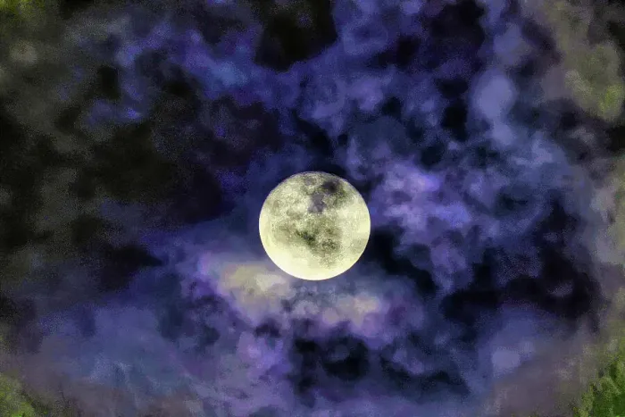 Framed Print : Full moon over Bali, Indonesia, Southeast Asia Framed Print : Full moon over Bali, Indonesia, Southeast Asia