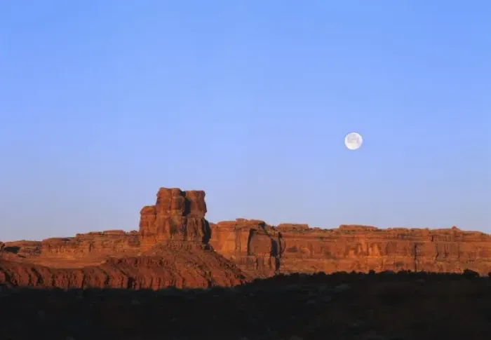 Framed Print : Moonrise over Valley of the Gods near Mexican Hat, Utah Framed Print : Moonrise over Valley of the Gods near Mexican Hat, Utah