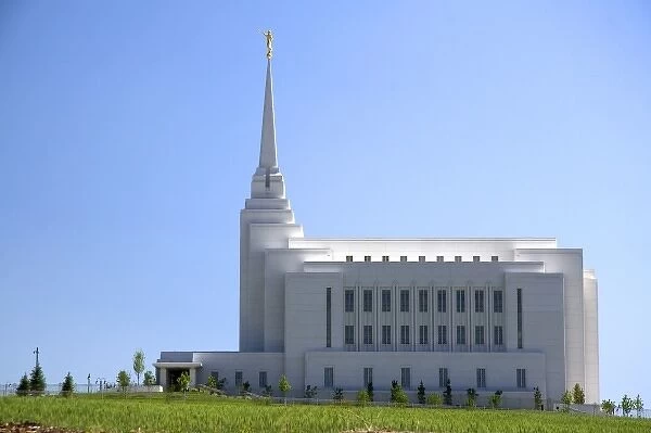 The Mormon Temple in Rexburg, Idaho