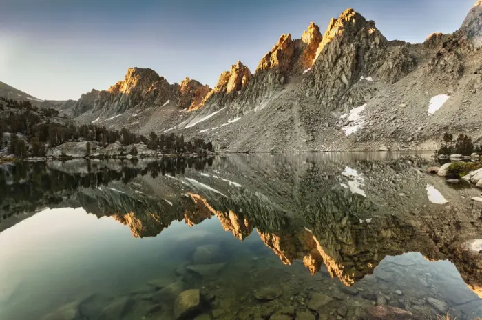Framed Print : Morning Light, Kearsarge Lake, High Sierra Framed Print : Morning Light, Kearsarge Lake, High Sierra