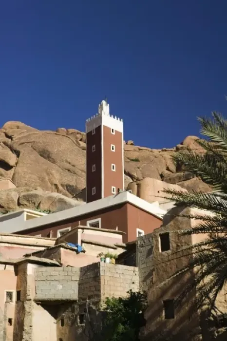 Framed Print : MOROCCO, Anti Atlas, TAFRAOUTE Area: ADAI, The Red Mosque