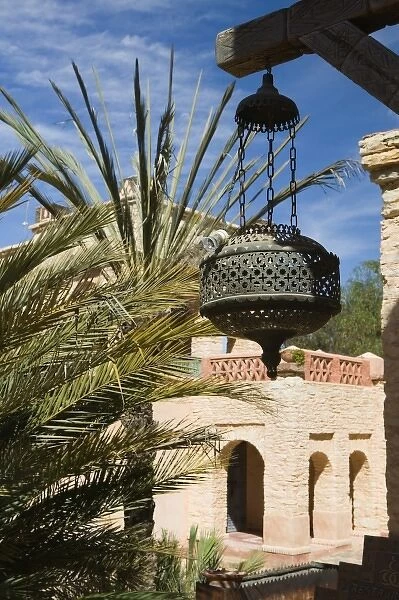 MOROCCO, Atlantic Coast, AGADIR: The Medina of Agadir, Craft & Cultural Village Lantern