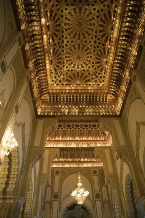 Framed Print : MOROCCO, Atlantic Coast, CASABLANCA: Hassan II Mosque, Interior Detail Framed Print : MOROCCO, Atlantic Coast, CASABLANCA: Hassan II Mosque, Interior Detail