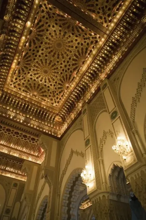 Framed Print : MOROCCO, Atlantic Coast, CASABLANCA: Hassan II Mosque, Interior Detail Framed Print : MOROCCO, Atlantic Coast, CASABLANCA: Hassan II Mosque, Interior Detail