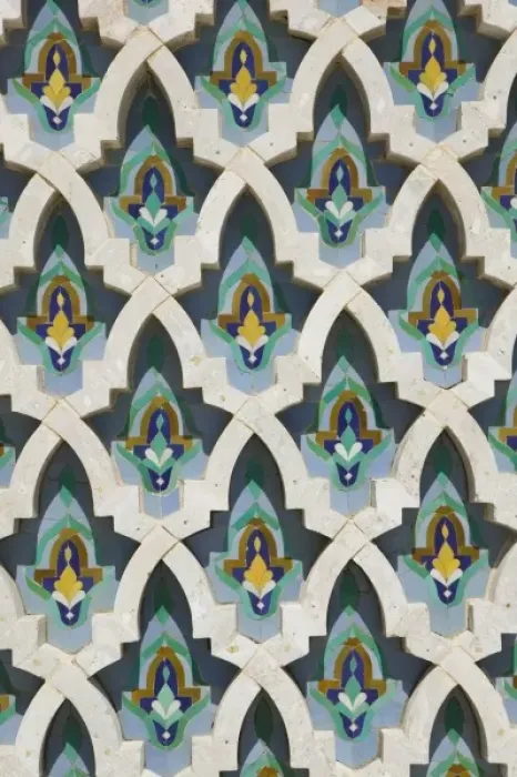 Framed Print : MOROCCO, Atlantic Coast, CASABLANCA: Hassan II Mosque, Tile Detail Framed Print : MOROCCO, Atlantic Coast, CASABLANCA: Hassan II Mosque, Tile Detail