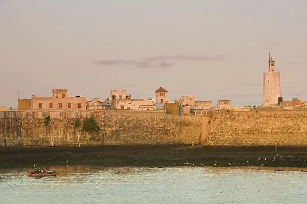 MOROCCO, Atlantic Coast, EL, JADIDA: Cite Portugaise  /  Portuguese Fortress, Dawn View