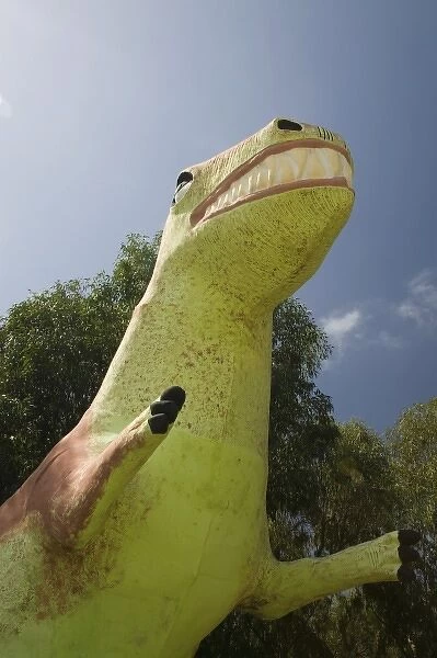 MOROCCO, Atlantic Coast, EL, JADIDA (Area): Dinosaur Park Statue  /  Resort town of SIDI