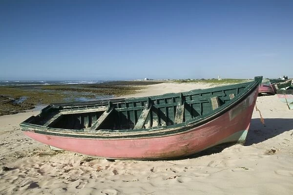 MOROCCO, Atlantic Coast, EL, JADIDA (Area): Fishing Boats MOULAY, ABDALLAH Village