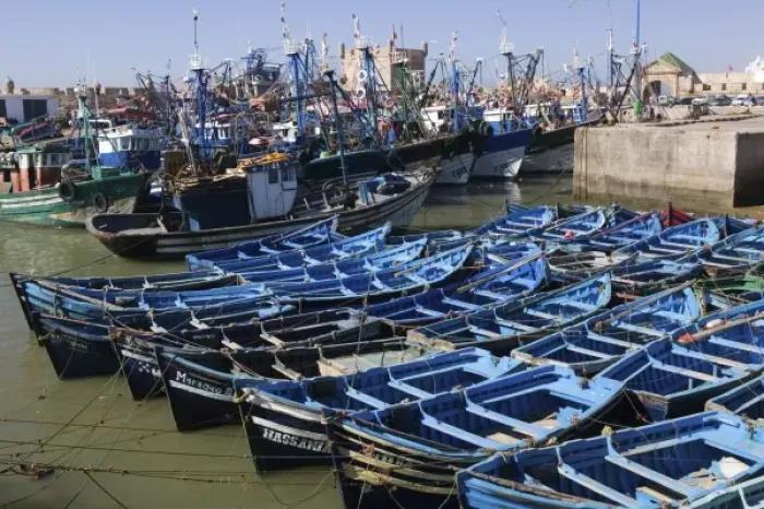Framed Print : MOROCCO, Atlantic Coast, ESSAOUIRA: Fishing Port Framed Print : MOROCCO, Atlantic Coast, ESSAOUIRA: Fishing Port