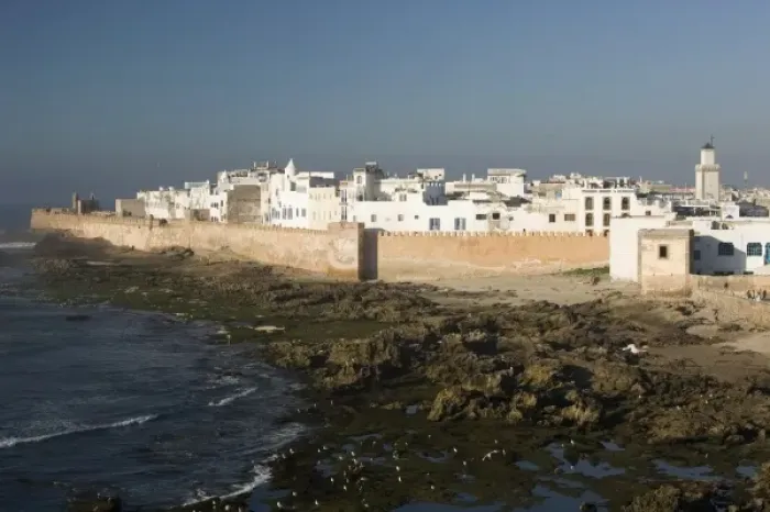 Framed Print : MOROCCO, Atlantic Coast, ESSAOUIRA: Town View from Skala du Port Framed Print : MOROCCO, Atlantic Coast, ESSAOUIRA: Town View from Skala du Port