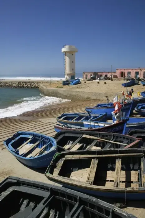Framed Print : MOROCCO, Atlantic Coast, IMSOUANE: Fishing Village Harbor Framed Print : MOROCCO, Atlantic Coast, IMSOUANE: Fishing Village Harbor