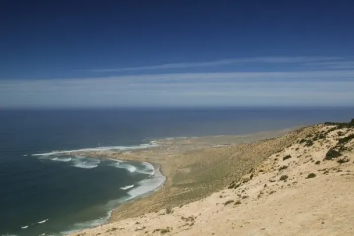 Framed Print : MOROCCO, Atlantic Coast, ROND POINT d IGUI, N, TAMA: High Vantage Point fishing