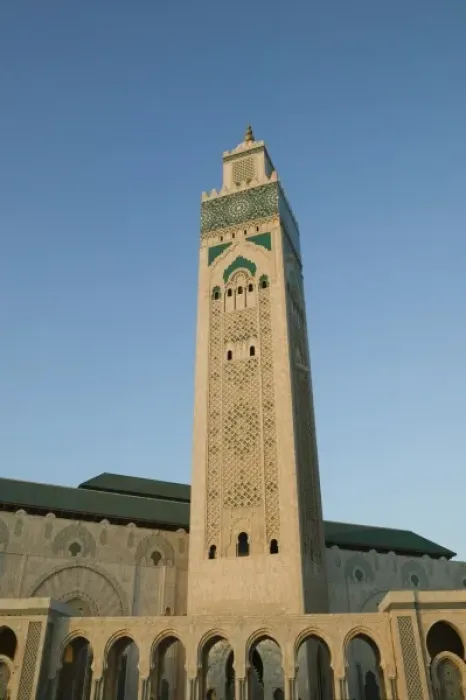 Framed Print : MOROCCO, Casablanca: Hassan II Mosque (b. 1993), Exterior / Sunset Holds 25, 000 Worshipers Framed Print : MOROCCO, Casablanca: Hassan II Mosque (b. 1993), Exterior / Sunset Holds 25, 000 Worshipers